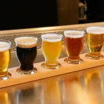 A beer flight is a good way to discover different beer styles.