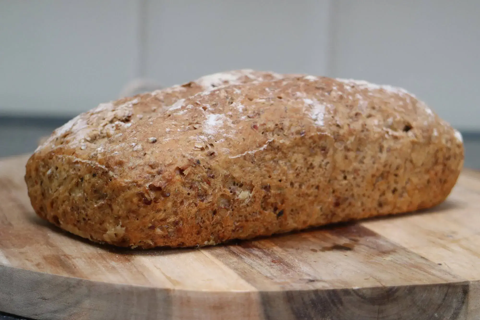Using spent grains to bake a delicious bread.